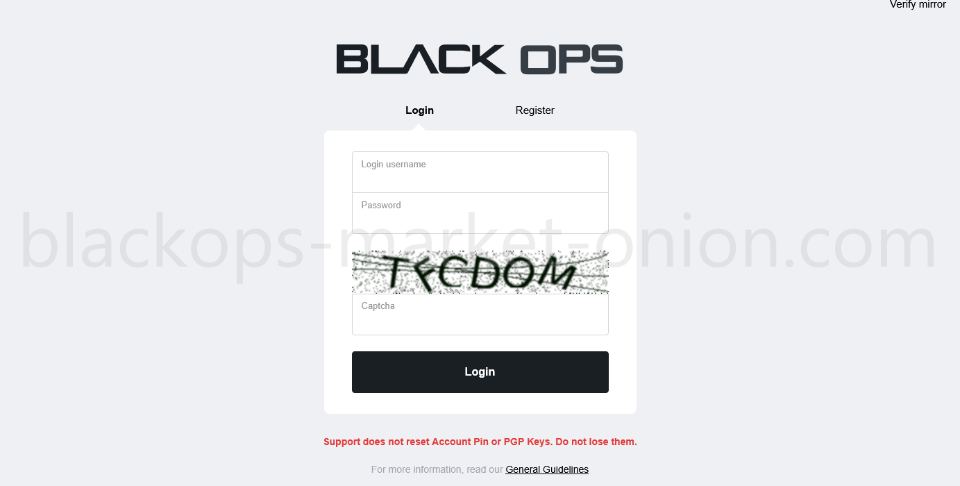 Blackops darknet market login page entrance